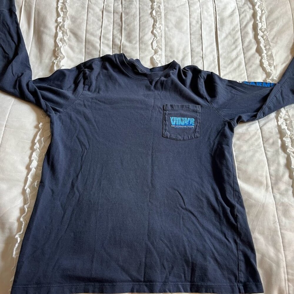 Vineyard Vines Boys Size Large 16 Caramel By The Sea Long Sleeve Tee